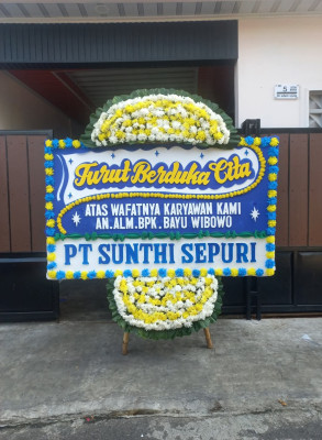 Papan Bunga Duka di Anjir Pasar