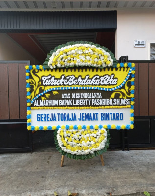 Papan Bunga Duka di Anjir Pasar